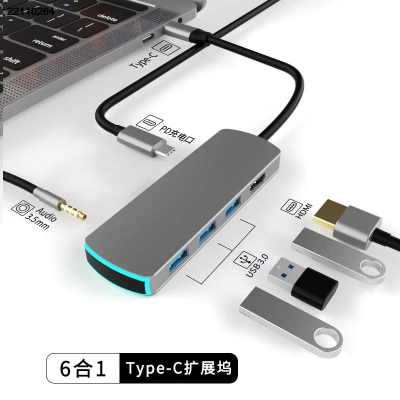 Picture of 61Type-C docking usb hub USB3.0 laptop docking station